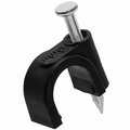 Cmple Cable Clips for RG6 8 mm - Black, 100PK 194-N